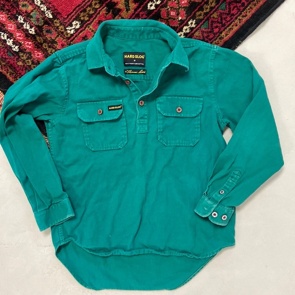 Kids Vintage Pullover Workwear shirt. - Picture 1 of 2